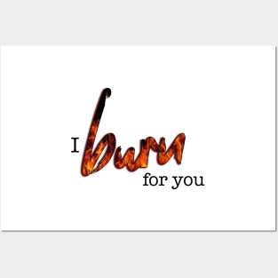 Bridgerton Quote I Burn For You Posters and Art